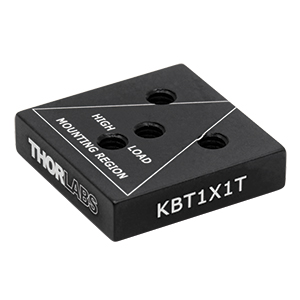 KBT1X1T - Alternate Top Plate for KB1X1 Kinematic Base, Four 8-32 Taps