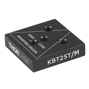 KBT25T/M - Alternate Top Plate for KB25/M Kinematic Base, Four M4 Taps