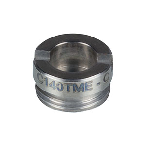 C140TME-C - f = 1.45 mm, NA = 0.55, Mounted Geltech Aspheric Lens, AR: 1050-1600 nm