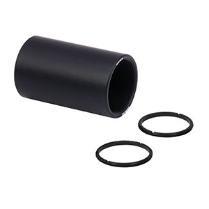 SM1M20 - SM1 Lens Tube Without External Threads, 2in Long, Two Retaining Rings Included
