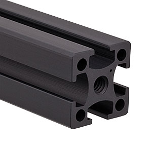 XE25L525/M - 25 mm Square Construction Rail, 525 mm Long, M6 Taps