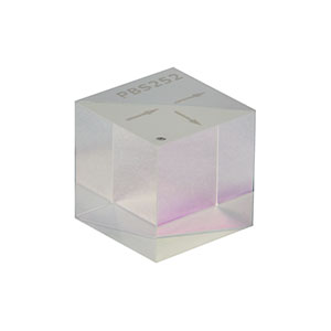 PBS252 - 1in Polarizing Beamsplitter Cube, 620 - 1000 nm