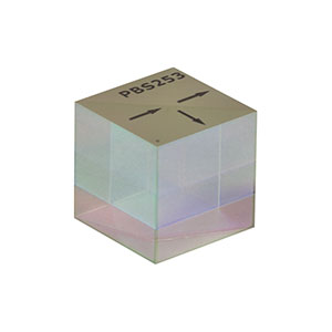 PBS253 - 1in Polarizing Beamsplitter Cube, 900 - 1300 nm
