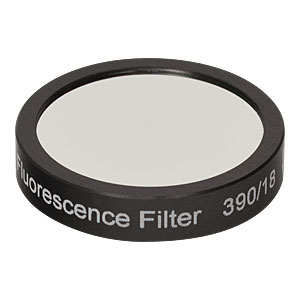 MF390-18 - BFP Ø25 mm Excitation Filter, CWL = 390 nm, BW = 18 nm