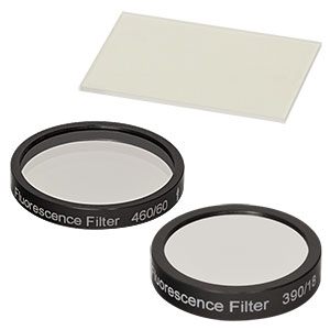 MDF-BFP - BFP Ø25 mm Excitation, Ø25 mm Emission, and 25.0 mm x 36.0 mm Dichroic Filters