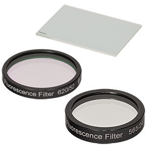 MDF-CY3.5 - Cy3.5 Ø25 mm Excitation, Ø25 mm Emission, and 25.0 mm x 36.0 mm Dichroic Filters