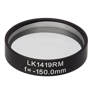 LK1419RM - f=-150.0 mm, Ø1in, N-BK7 Mounted Plano-Concave Round Cyl Lens