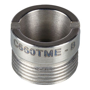 C660TME-B - f = 3.0 mm, NA = 0.52, WD = 1.3 mm, Mounted Aspheric Lens, ARC: 600 - 1050 nm