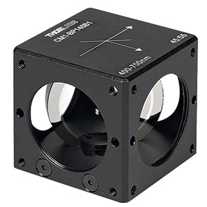 CM1-BP145B1 - 30 mm Cage Cube-Mounted Pellicle Beamsplitter, 45:55 (R:T), 400 - 700 nm