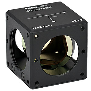 CM1-BP145B3 - 30 mm Cage Cube-Mounted Pellicle Beamsplitter, 45:55 (R:T), 1 - 2 µm