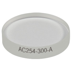 AC254-300-A - f = 300 mm, Ø1in Achromatic Doublet, ARC: 400 - 700 nm