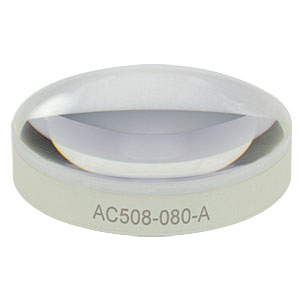 AC508-080-A - f = 80 mm, Ø2in Achromatic Doublet, ARC: 400 - 700 nm