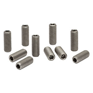 SS6M16D - M6 x 1.0 Stainless Steel Setscrew with Hex on Both Ends, 16 mm Long, 10 Pack