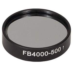 FB4000-500 - Ø1in IR Bandpass Filter, CWL = 4.00 µm, FWHM = 500 nm
