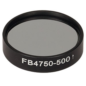 FB4750-500 - Ø1in IR Bandpass Filter, CWL = 4.75 µm, FWHM = 500 nm