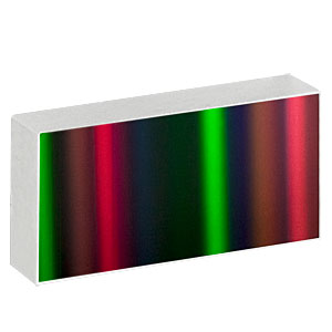 GR2550-45031 - Ruled Reflective Diffraction Grating, 450/mm, 3.1 µm Design Wavelength, 25.0 x 50.0 x 9.5 mm