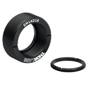 SM1AD18 - Externally SM1-Threaded Adapter for Ø18 mm Optic, 0.40in Thick