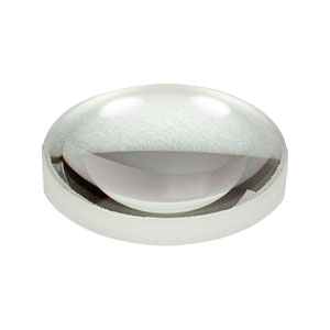 LA1074-633 - f = 20.0 mm, Ø1/2in, N-BK7 Plano-Convex Lens, 633 nm V-Coat