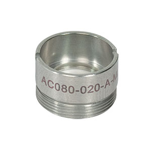 AC080-020-A-ML - f=20 mm, Ø8 mm Achromatic Doublet, M12x0.5 Threaded Mount, ARC: 400-700 nm