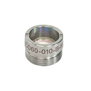 AC060-010-B-ML - f=10 mm, Ø6 mm Achromatic Doublet, M9x0.5 Threaded Mount, ARC: 650-1050 