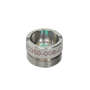 AC050-008-C-ML - f=7.5 mm, Ø5 mm Achromatic Doublet, M9x0.5 Threaded Mount, ARC: 1050-1620 nm 