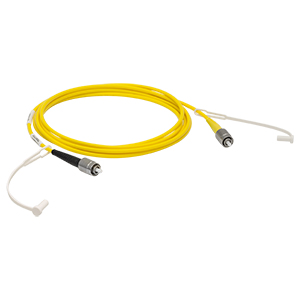 P1-780AR-2 - SM Patch Cable, AR-Coated FC/PC to Uncoated FC/PC, 780 - 970 nm, 2 m Long