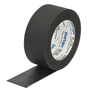 T743-2.0 - High-Performance Black Masking Tape, 2in x 180' (50 mm x 55 m) Roll
