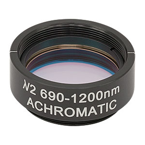 AHWP10M-980 - Ø1in Mounted Quartz Zero-Order Achromatic Half-Wave Plate, SM1-Threaded Mount, 690 - 1200 nm