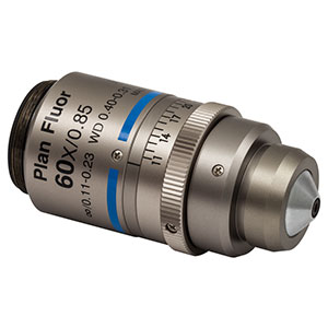 N60X-PF - 60X Nikon Plan Fluorite Imaging Objective with Correction Collar, 0.85 NA, 0.31 - 0.4 mm WD
