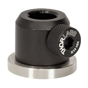 PH082E - Ø1/2in Pedestal Post Holder, Spring-Loaded Hex-Locking Thumbscrew, L=1.00in