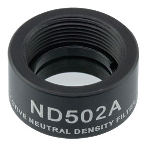 ND502A - Reflective Ø1/2in ND Filter, SM05-Threaded Mount, Optical Density: 0.2
