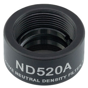 ND520A - Reflective Ø1/2in ND Filter, SM05-Threaded Mount, Optical Density: 2.0