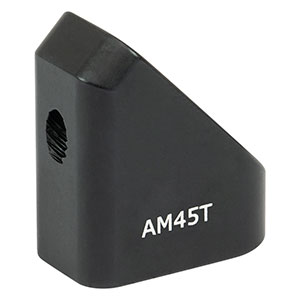 AM45T - 45° Angle Block, 8-32 Tap, 8-32 Post Mount