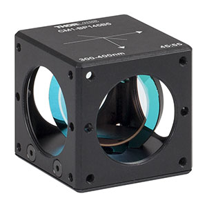 CM1-BP145B5 - 30 mm Cage Cube-Mounted Pellicle Beamsplitter, 45:55 (R:T), 300 - 400 nm