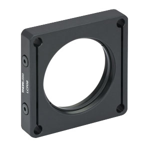 LCP08 - 60 mm Cage Plate, SM2 Threads, Enhanced Clamping, 0.5in Thick, 8-32 Tap (One SM2RR Retaining Ring Included) 