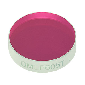 DMLP605T - Ø1/2" Longpass Dichroic Mirror, 605 nm Cut-On