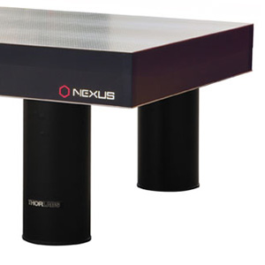 T1220CK - Nexus Optical Table, 1.2 m x 2 m x 210 mm, with 700 mm Tall Active Isolator Legs
