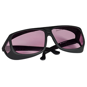 LG5 - Laser Safety Glasses, Pink Lenses, 61% Visible Light Transmission, Universal Style