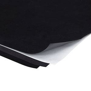 BFP1 - Black Flocked Paper, 30in x 30in (762 mm x 762 mm) Sheet