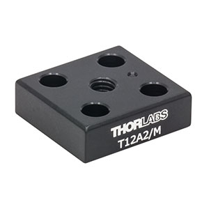 T12A2/M - M4 Tapped Adapter Plate for T12 Stages, Metric