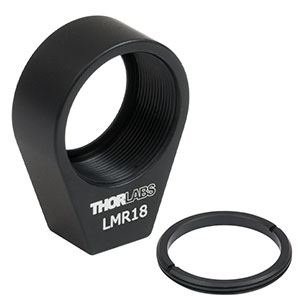 LMR18 - Lens Mount with Retaining Ring for Ø18 mm Optics, 8-32 Tap