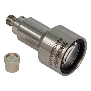 F810SMA-635 - 635 nm SMA Collimation Package, NA = 0.25, f = 35.41 mm