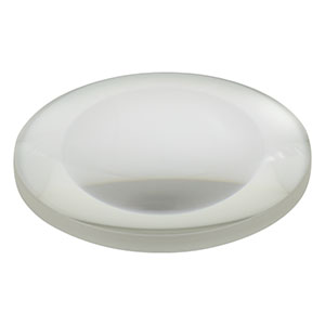 AL100200G - Ø100.0 mm N-BK7 Aspheric Lens, f = 200 mm, NA = 0.21, DW = 532 nm, Uncoated