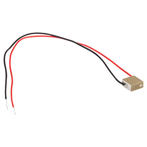 TA0505D024W - Piezo Chip, 75 V, 2.8 µm Displacement, 5.0 x 5.0 x 2.4 mm, Pre-Attached Wires