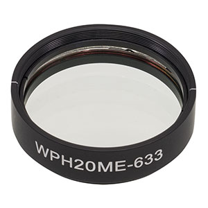 WPH20ME-633 - Ø2in Mounted Polymer Zero-Order Half-Wave Plate, SM2-Threaded Mount, 633 nm