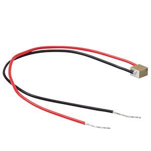 PA3JEAW - Piezo Chip, 100 V, 2.2 µm Displacement, 3.0 x 3.0 x 2.0 mm, Pre-Attached Wires