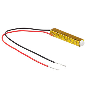 PK3JRAP1 - Discrete Piezo Stack, 100 V, 21.0 µm Displacement, 3.0 mm x 3.0 mm x 22.1 mm, End Hemisphere and Flat End Plate