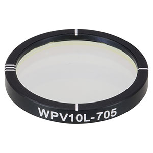 WPV10L-705 - Ø1in m = 1 Zero-Order Vortex Half-Wave Plate, 705 nm
