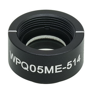 WPQ05ME-514 - Ø1/2in Mounted Polymer Zero-Order Quarter-Wave Plate, SM05-Threaded Mount, 514 nm