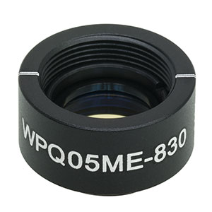 WPQ05ME-830 - Ø1/2in Mounted Polymer Zero-Order Quarter-Wave Plate, SM05-Threaded Mount, 830 nm